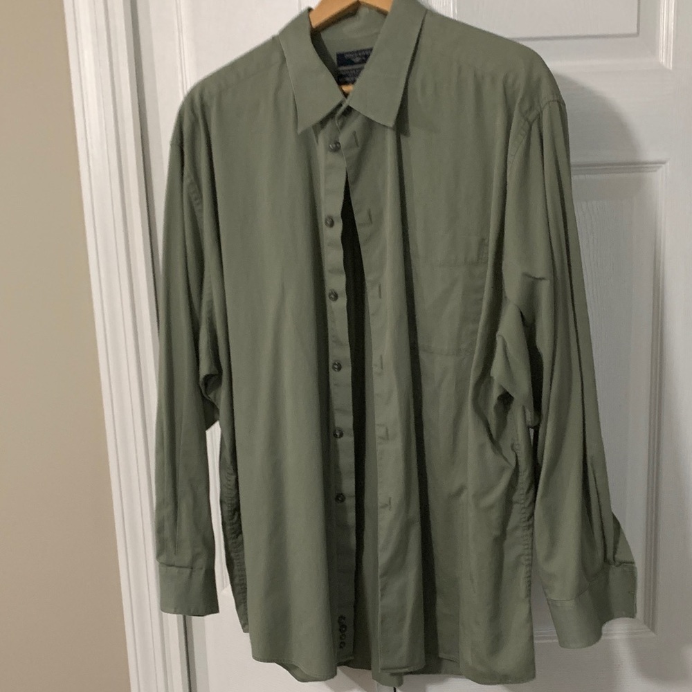 Dockers Olive Green Men's Dress Shirt
